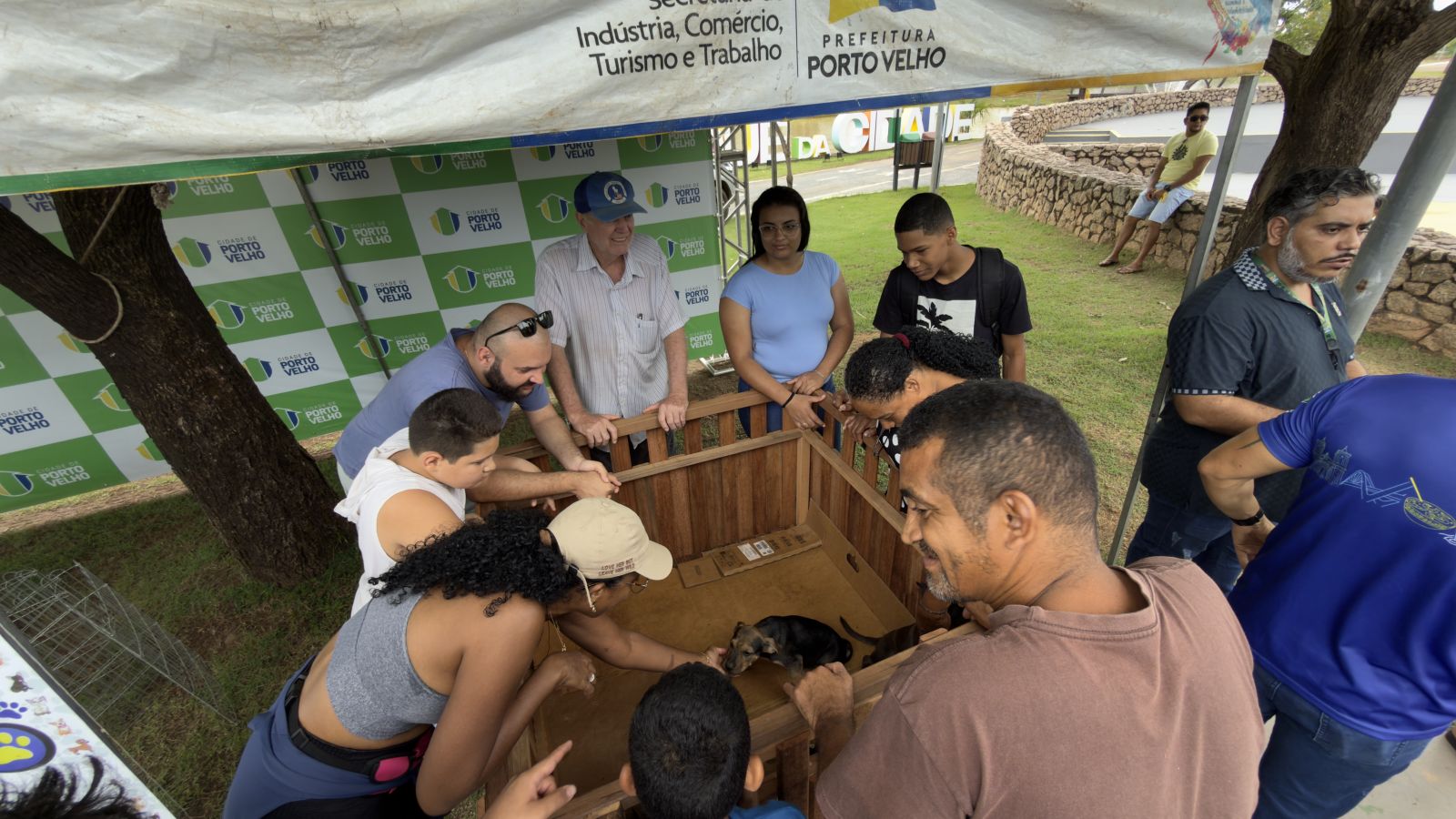 A feira de adoção é aberta ao público e representa uma oportunidade de fazer a diferença